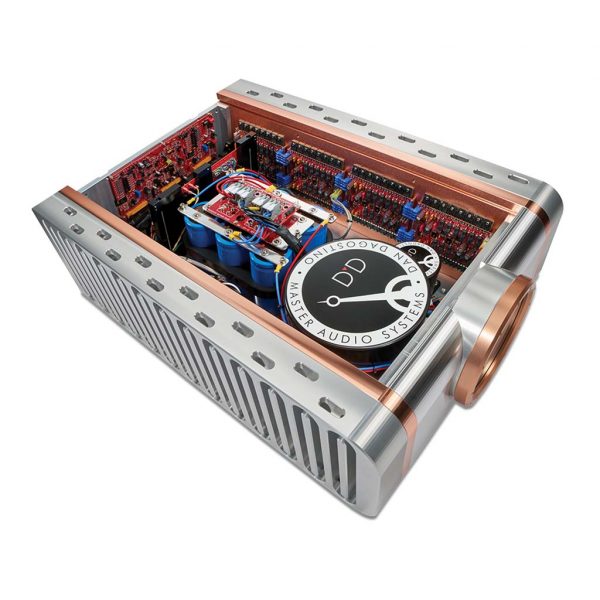 Dan D'Agostino Relentlesss Mono Amplifier Silver isometric top view