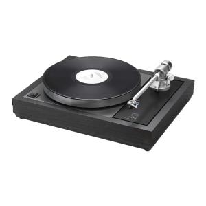 Front view of the Linn Majik LP12 Complete Turntable - black edition