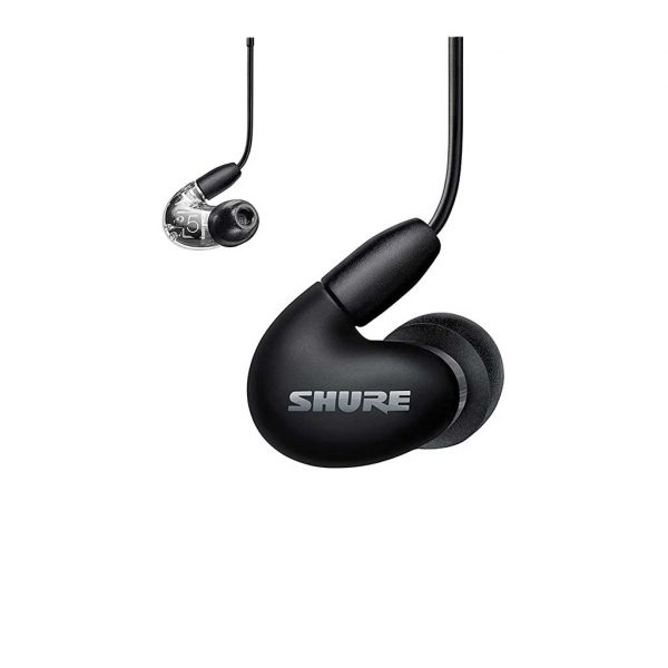 A pair of Shure Aonic 5 earphones in black
