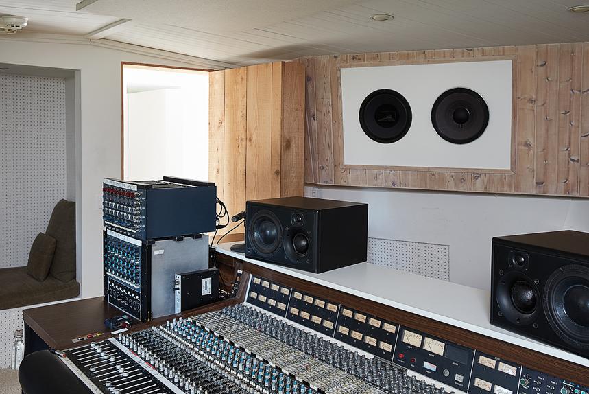 The audio setup at Rick Rubin's Shangri-La recording studio