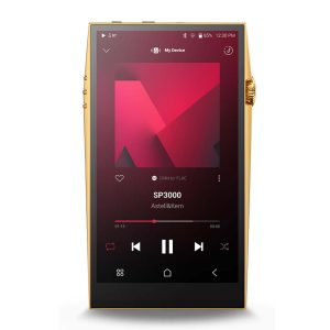 A front shot of the Astell&Kern A&ultima SP3000 24K Gold Limited Edition